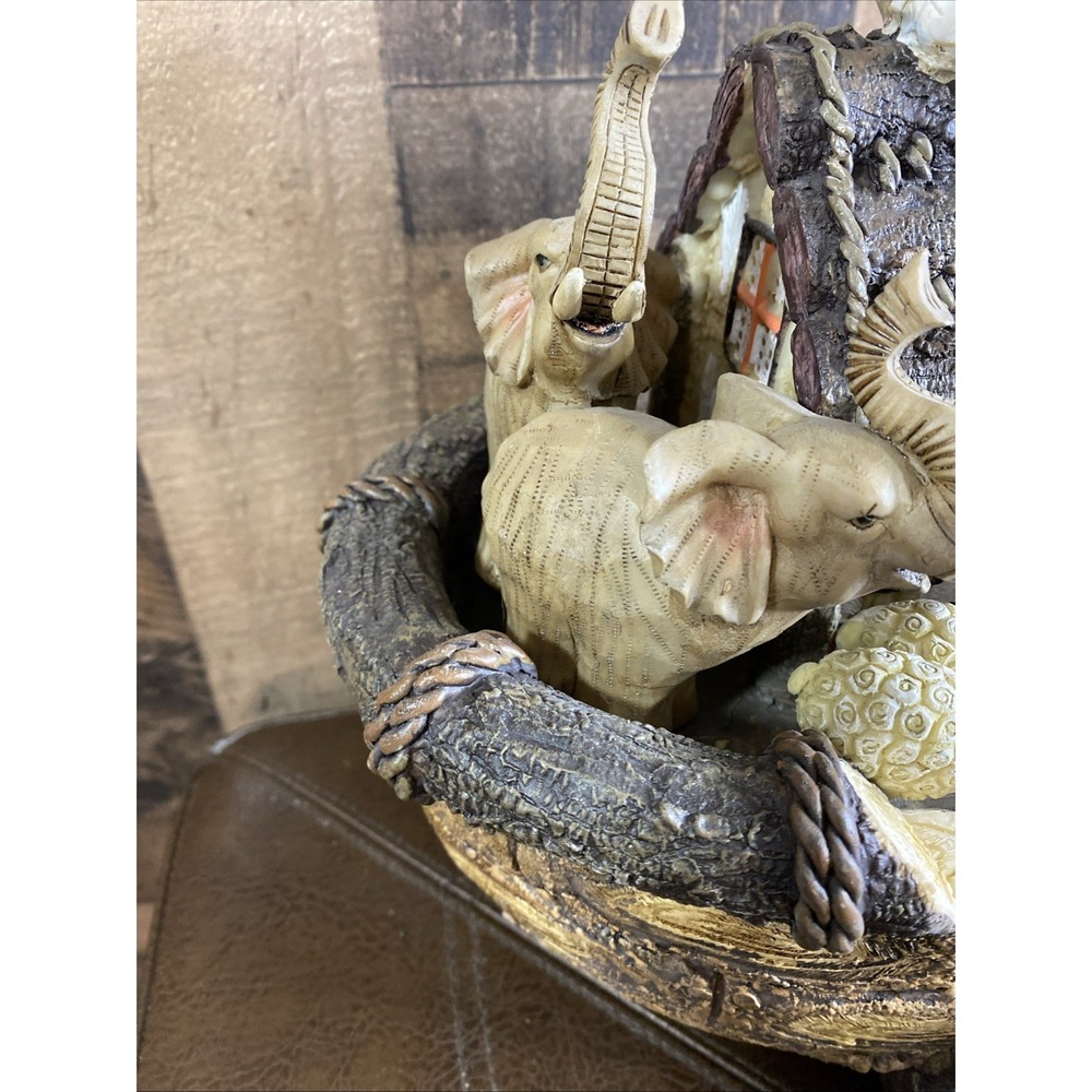 Noah's Ark Decor JCP Home Collection Home Christmas Hand Decorated Rustic Vtg - Picture 6 of 16